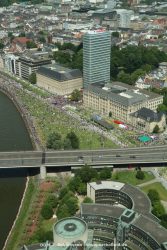 Duesseldorf Altstadt Rheinpromenade Von Oben 018
